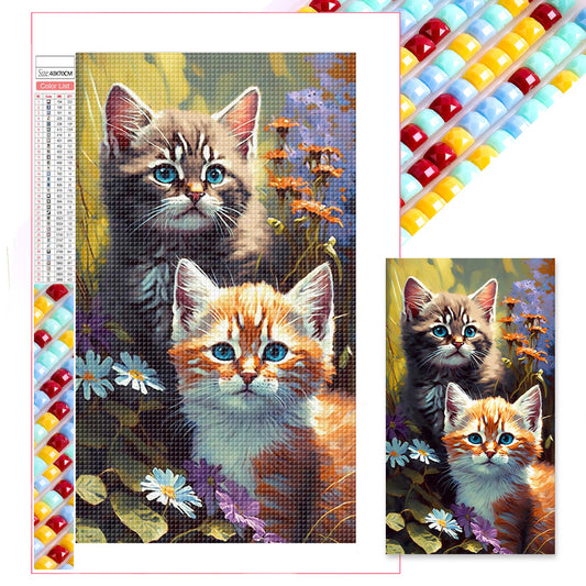 Watercolor Cat - Full Square Drill Diamond Painting 40*70CM