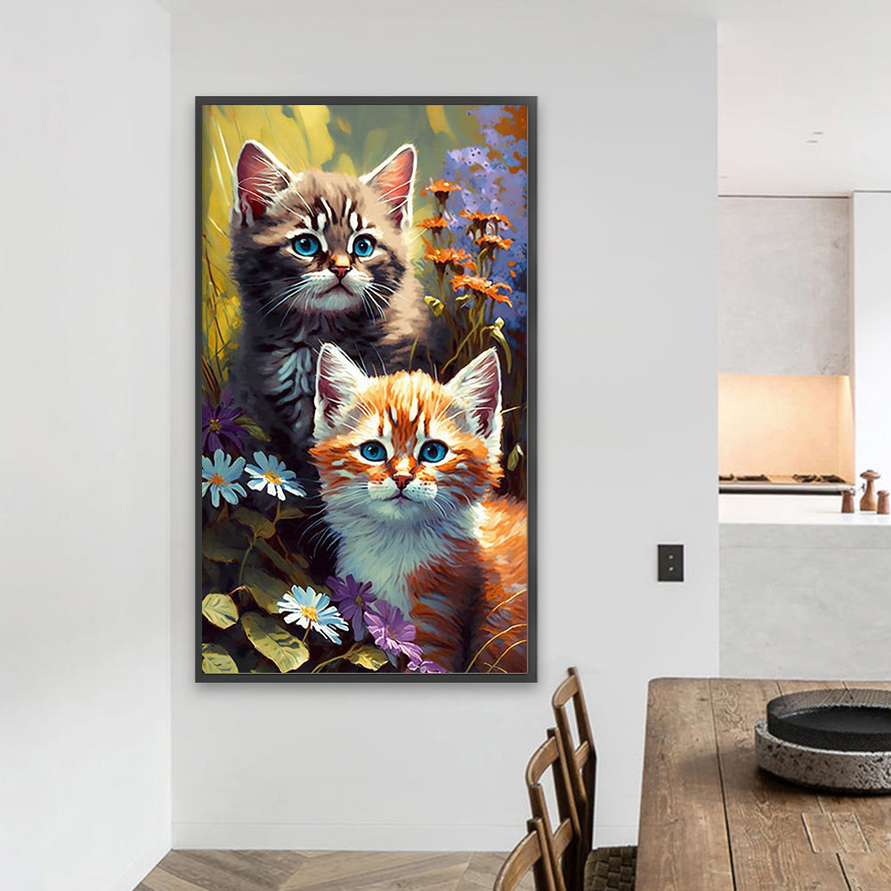 Watercolor Cat - Full Square Drill Diamond Painting 40*70CM