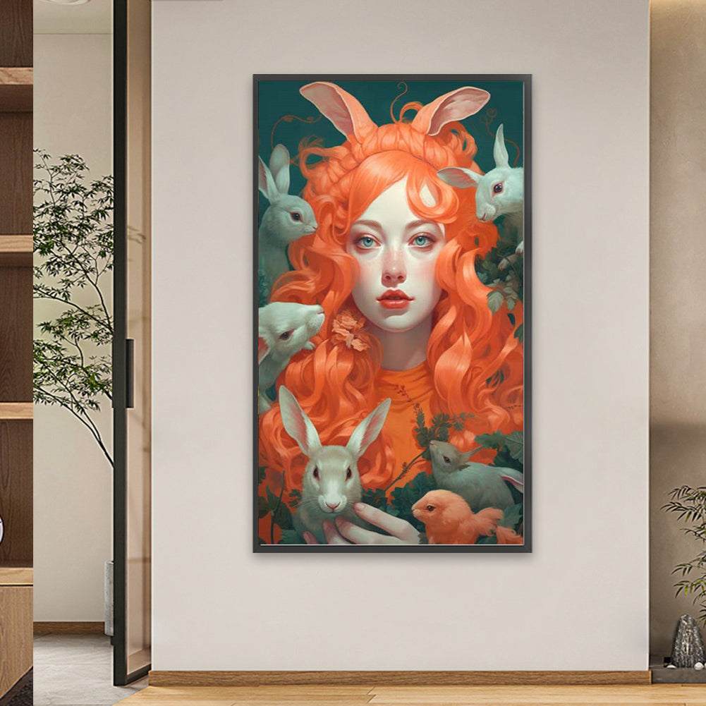 Beauty And Pets - Full Square Drill Diamond Painting 40*70CM