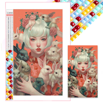 Beauty And Pets - Full Square Drill Diamond Painting 40*70CM