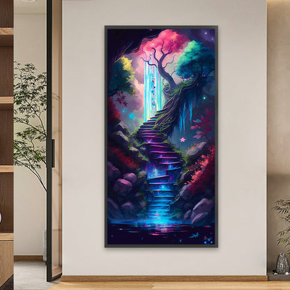 Mountain Ladder - Full Square Drill Diamond Painting 40*80CM