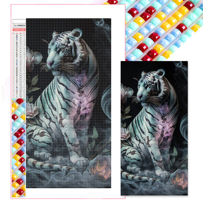 White Tiger - Full Square Drill Diamond Painting 40*80CM