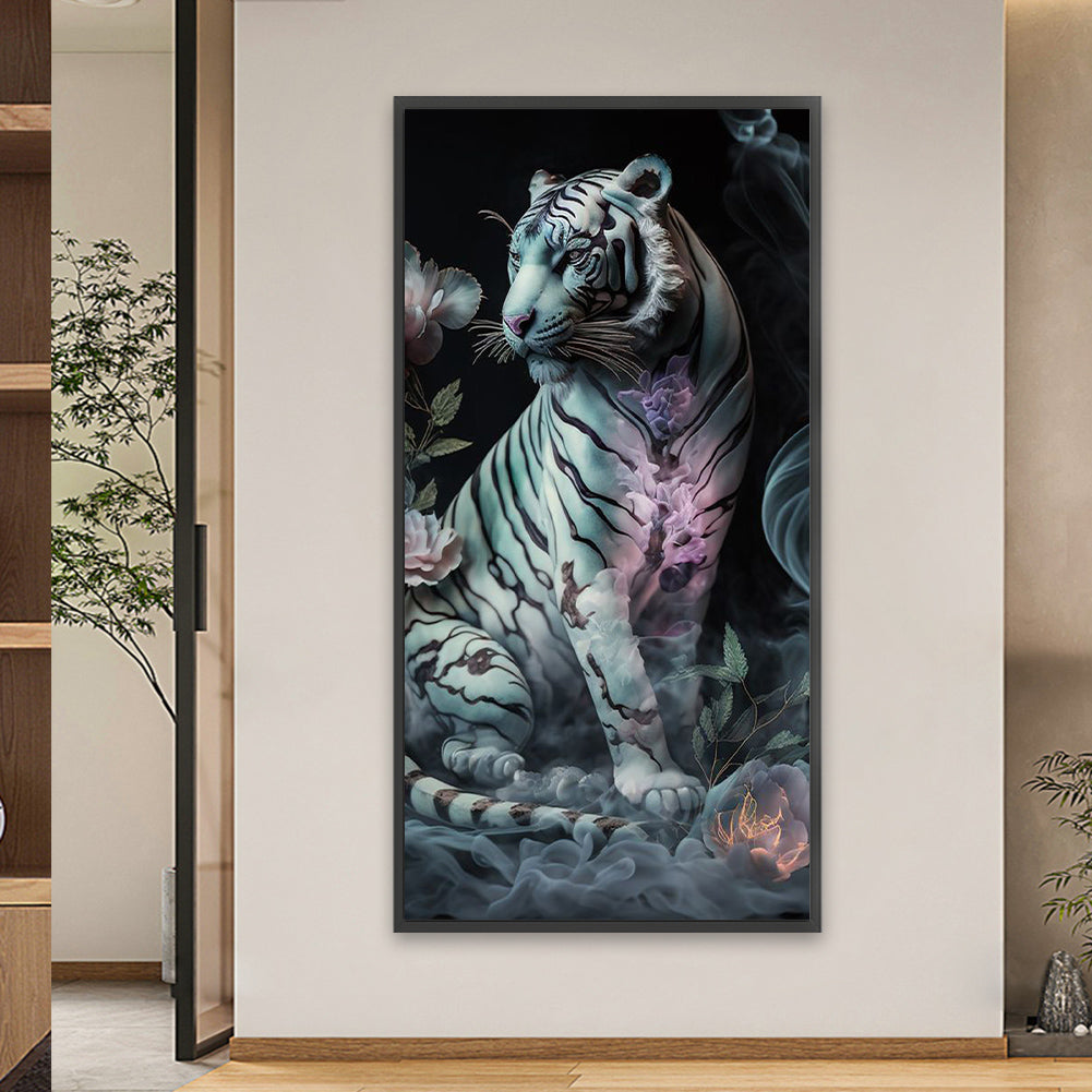 White Tiger - Full Square Drill Diamond Painting 40*80CM