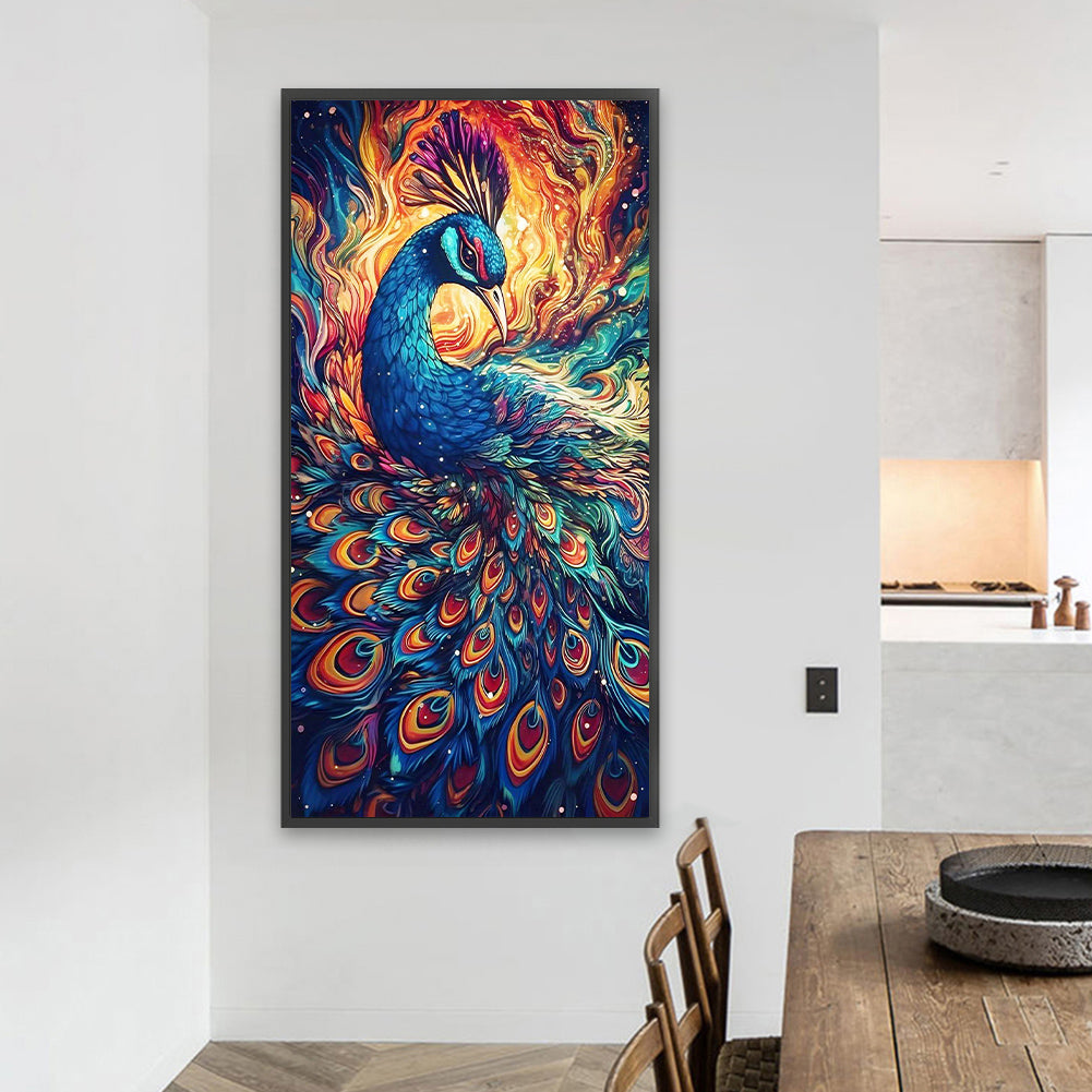Peacock - Full Square Drill Diamond Painting 40*80CM