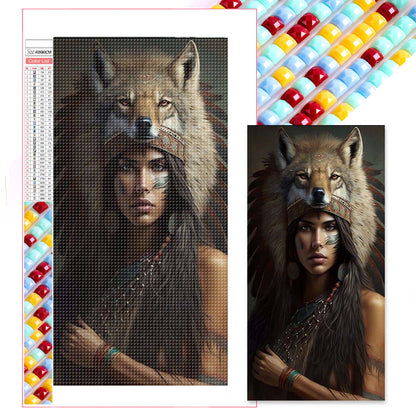 Indian Beauty - Full Square Drill Diamond Painting 40*80CM