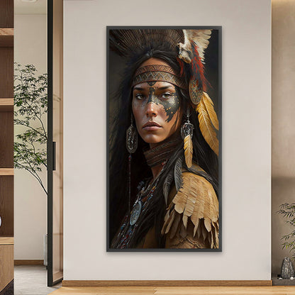 Indian Beauty - Full Square Drill Diamond Painting 40*80CM
