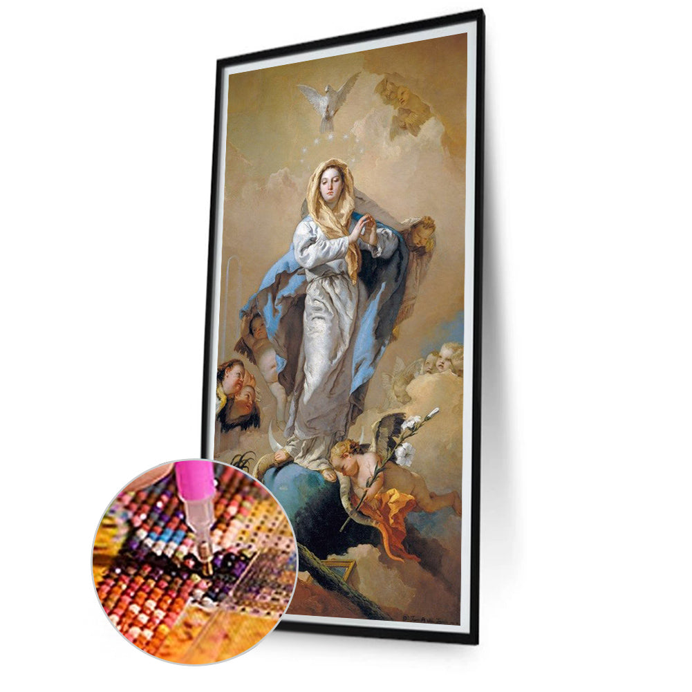 Virgin Mary - Full Square Drill Diamond Painting 40*80CM