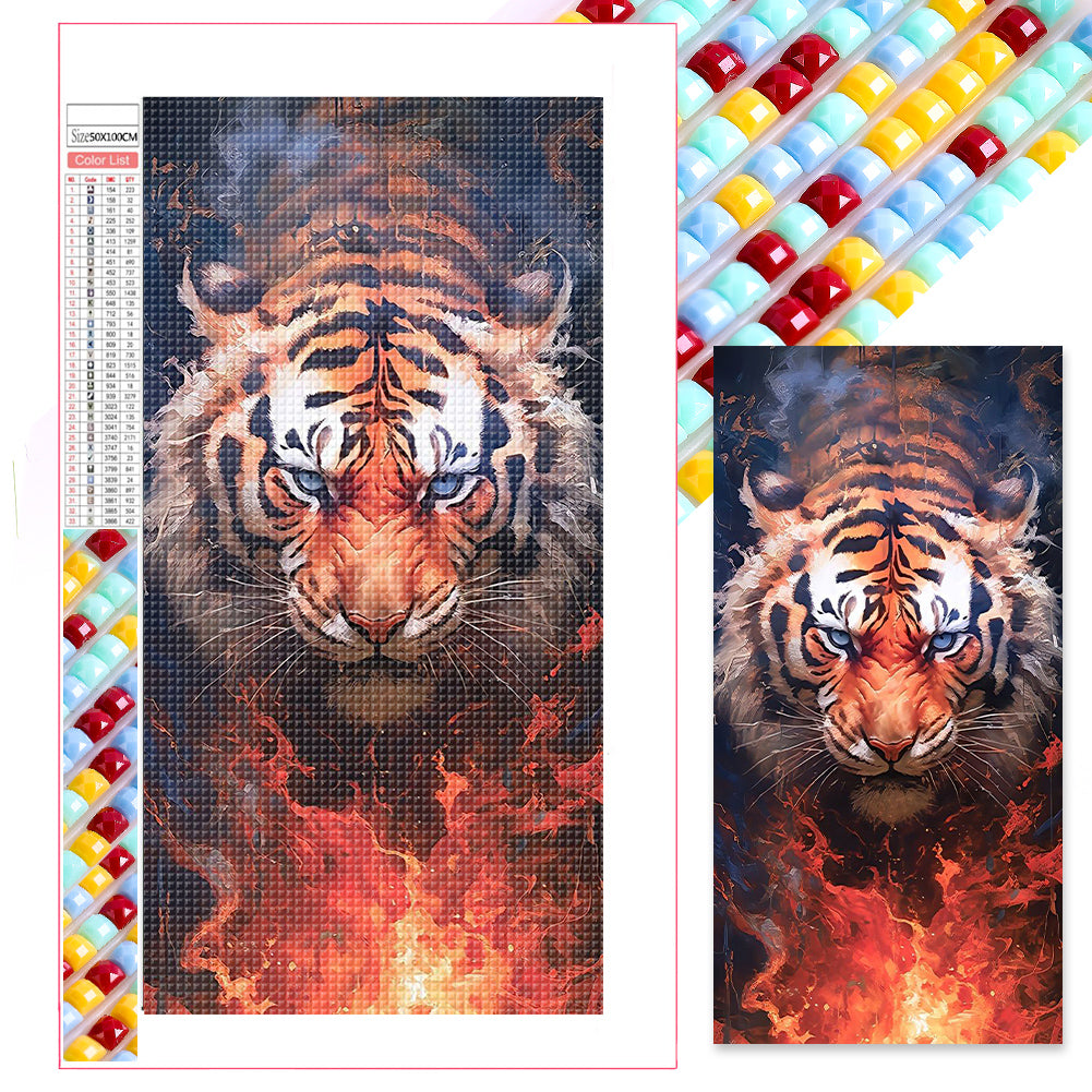 Tiger - Full Square Drill Diamond Painting 50x100CM