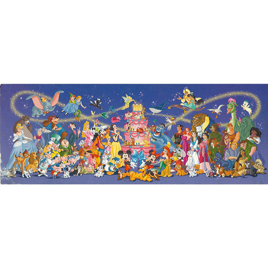 Disney Characters Exhibition - Full Round Drill Diamond Painting 80*30CM