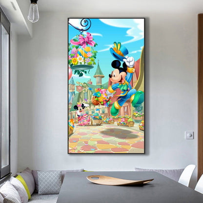 Mickey Mouse Shopping - Full Round Drill Diamond Painting 45*80CM