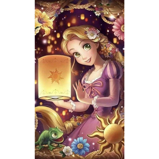 Long Hair Princess - Full Round Drill Diamond Painting 45*80CM