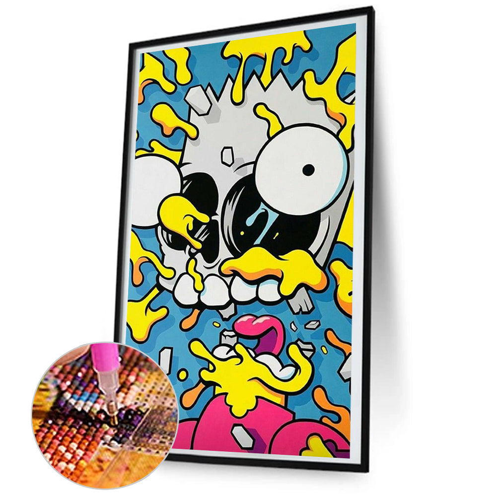 Funny Simpson - Full Round Drill Diamond Painting 45*80CM