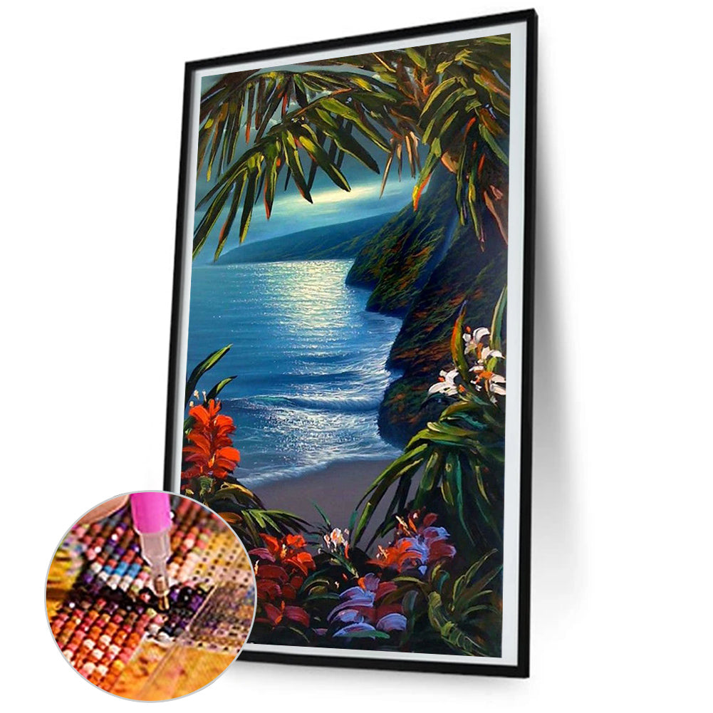 Corner Of The Sea - Full Round Drill Diamond Painting 45*80CM