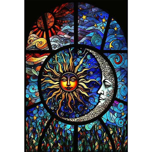 Sun Moon Chart - Full Round Drill Diamond Painting 50*70CM