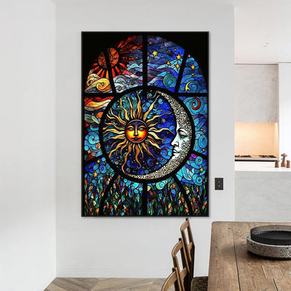 Sun Moon Chart - Full Round Drill Diamond Painting 50*70CM