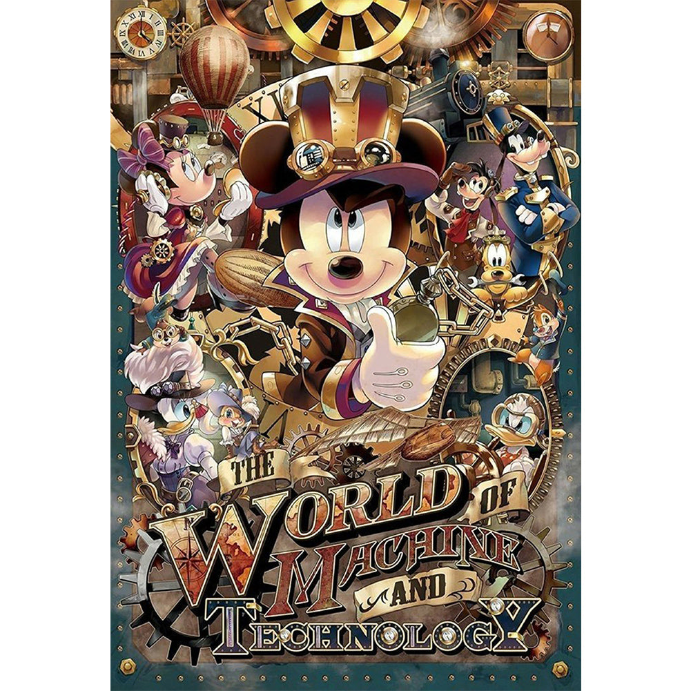 Mickey Mouse - Full Round Drill Diamond Painting 50*70CM