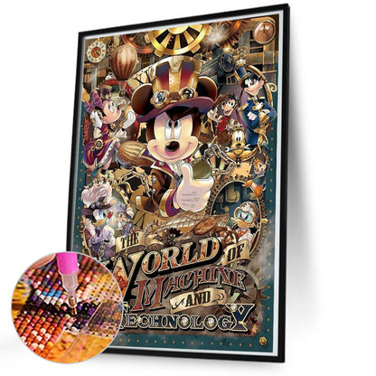 Mickey Mouse - Full Round Drill Diamond Painting 50*70CM