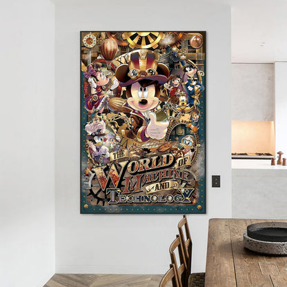 Mickey Mouse - Full Round Drill Diamond Painting 50*70CM