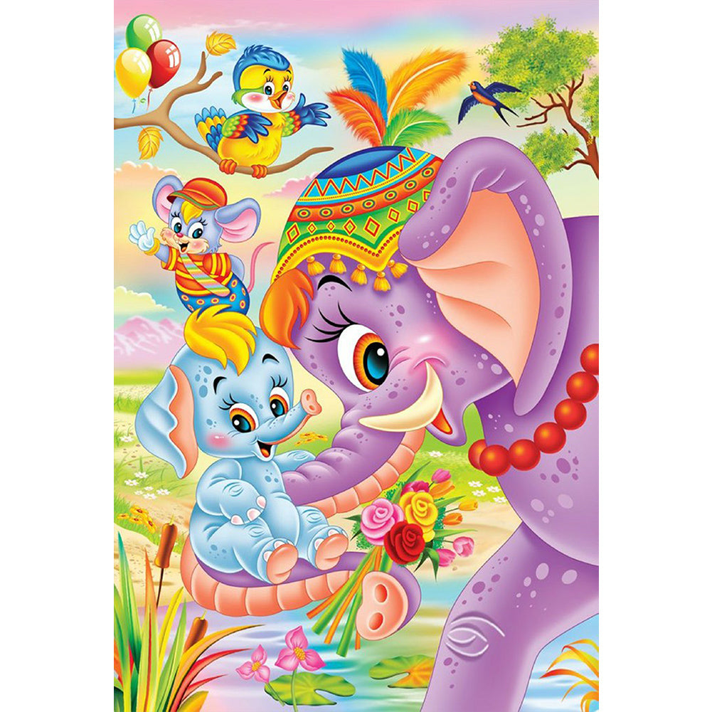 Dumbo - Full Round Drill Diamond Painting 50*70CM