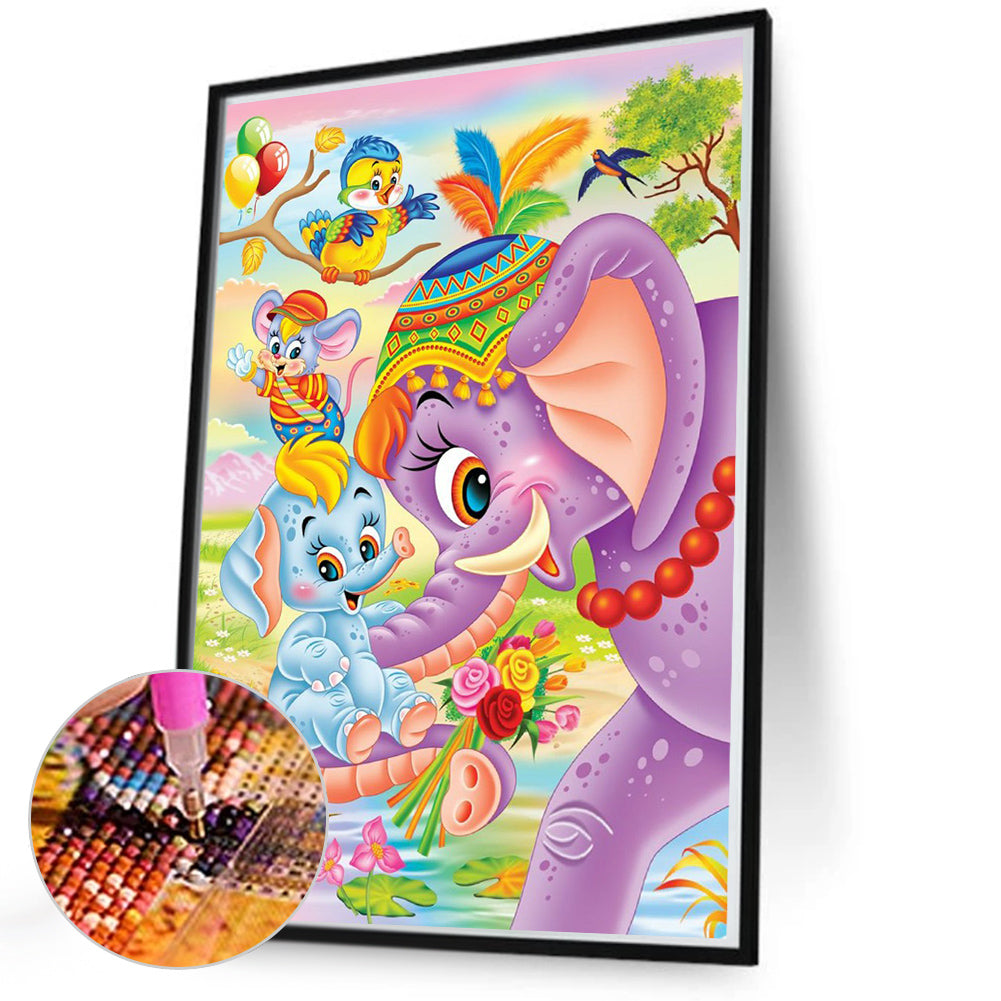 Dumbo - Full Round Drill Diamond Painting 50*70CM