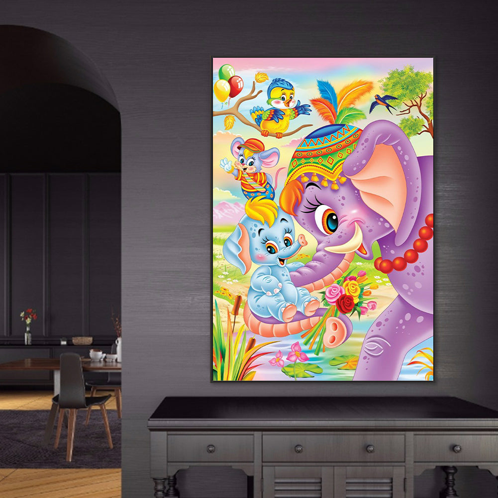 Dumbo - Full Round Drill Diamond Painting 50*70CM