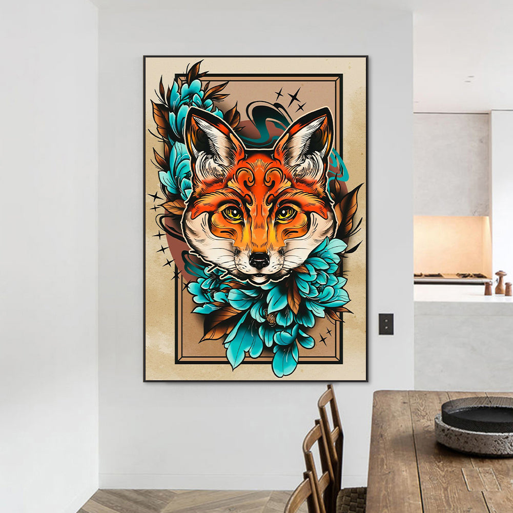 Fox - Full Round Drill Diamond Painting 50*70CM