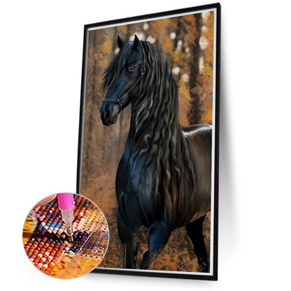 Dark Horse - Full Round Drill Diamond Painting 45*70CM