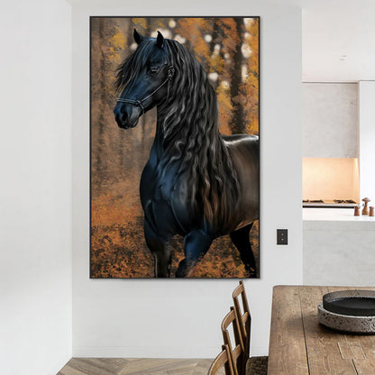 Dark Horse - Full Round Drill Diamond Painting 45*70CM