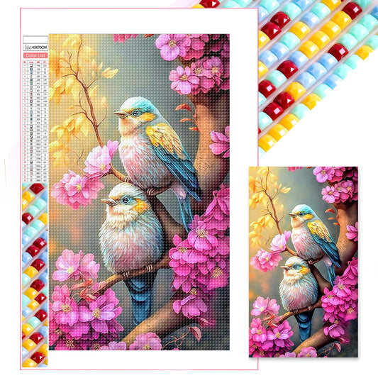 Bird On The Branch - Full Square Drill Diamond Painting 40*70CM