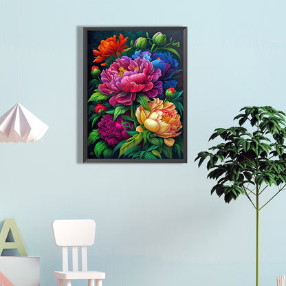 Peony - Full Round Drill Diamond Painting 40*60CM