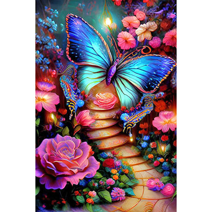 Butterfly Garden - Full Round Drill Diamond Painting 40*60CM