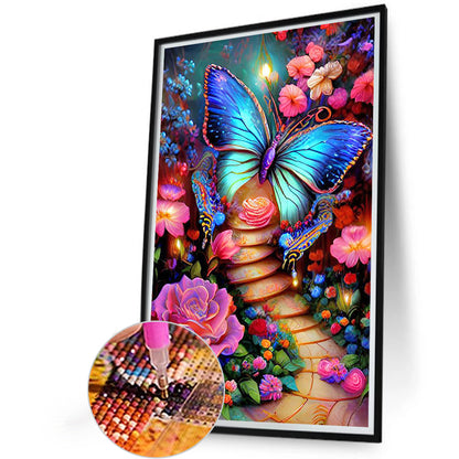 Butterfly Garden - Full Round Drill Diamond Painting 40*60CM