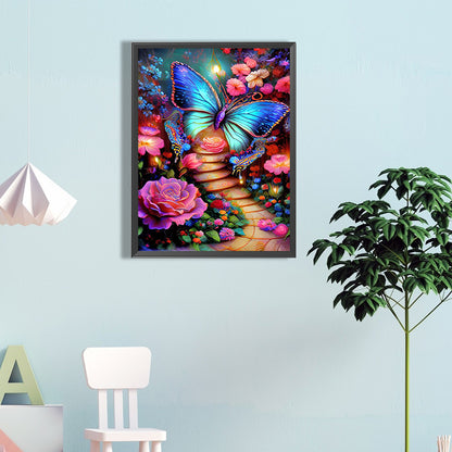 Butterfly Garden - Full Round Drill Diamond Painting 40*60CM