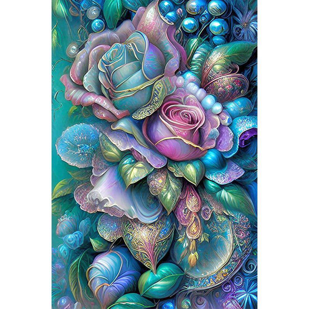 Metal Rose - Full Round Drill Diamond Painting 40*60CM