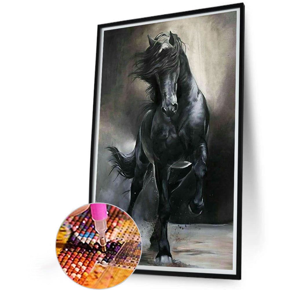 Dark Horse - Full Round Drill Diamond Painting 40*60CM