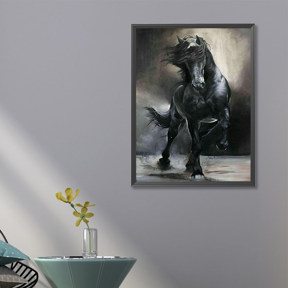 Dark Horse - Full Round Drill Diamond Painting 40*60CM