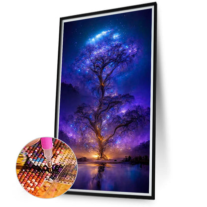 Luminous Tree - Full Round Drill Diamond Painting 40*70CM