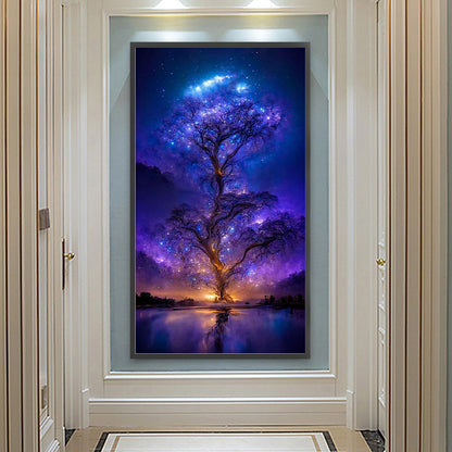 Luminous Tree - Full Round Drill Diamond Painting 40*70CM