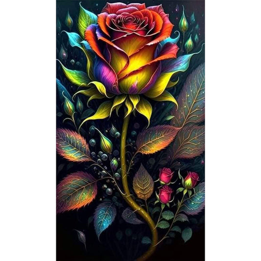 Sparkling Roses - Full Round Drill Diamond Painting 40*70CM
