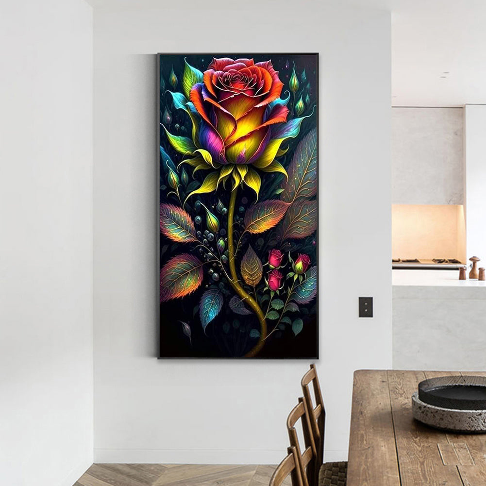 Sparkling Roses - Full Round Drill Diamond Painting 40*70CM