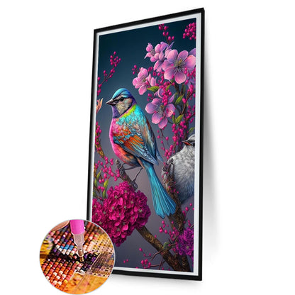 Bird Standing On Branch - Full Round Drill Diamond Painting 40*80CM