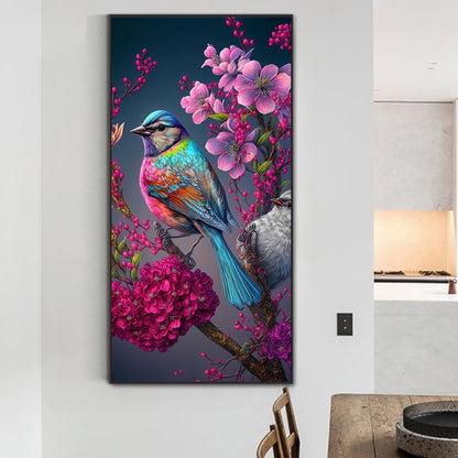 Bird Standing On Branch - Full Round Drill Diamond Painting 40*80CM