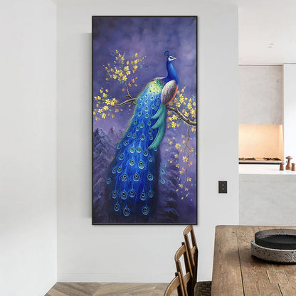 Peacock - Full Round Drill Diamond Painting 40*80CM