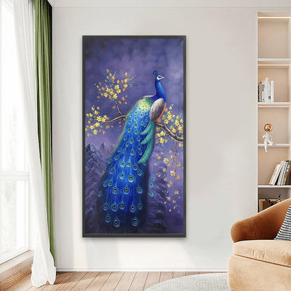 Peacock - Full Round Drill Diamond Painting 40*80CM