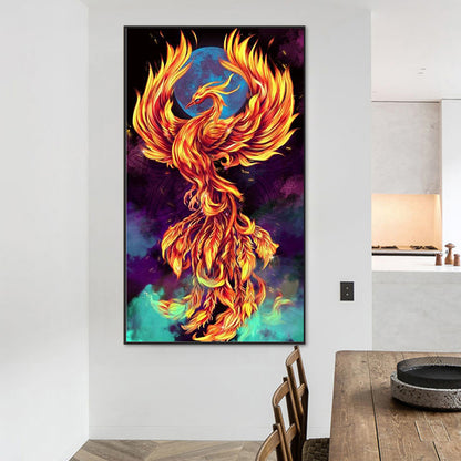 Flaming Phenix - Full Round Drill Diamond Painting 45*80CM