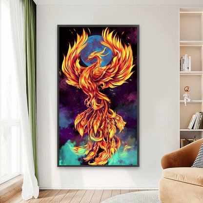 Flaming Phenix - Full Round Drill Diamond Painting 45*80CM