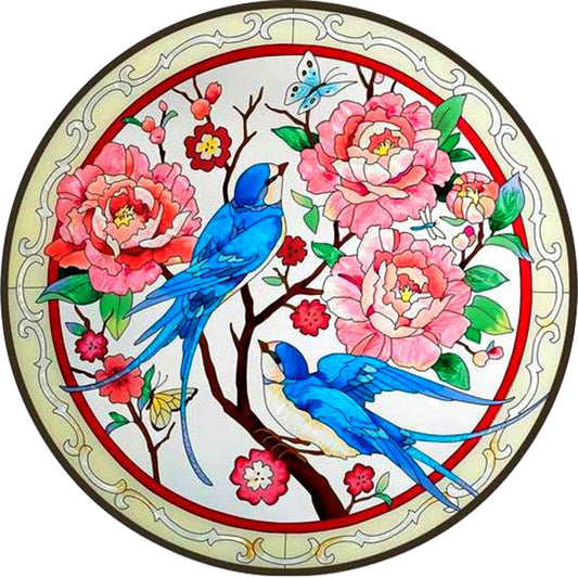 Birdsong - Full Round Drill Diamond Painting 30*30CM