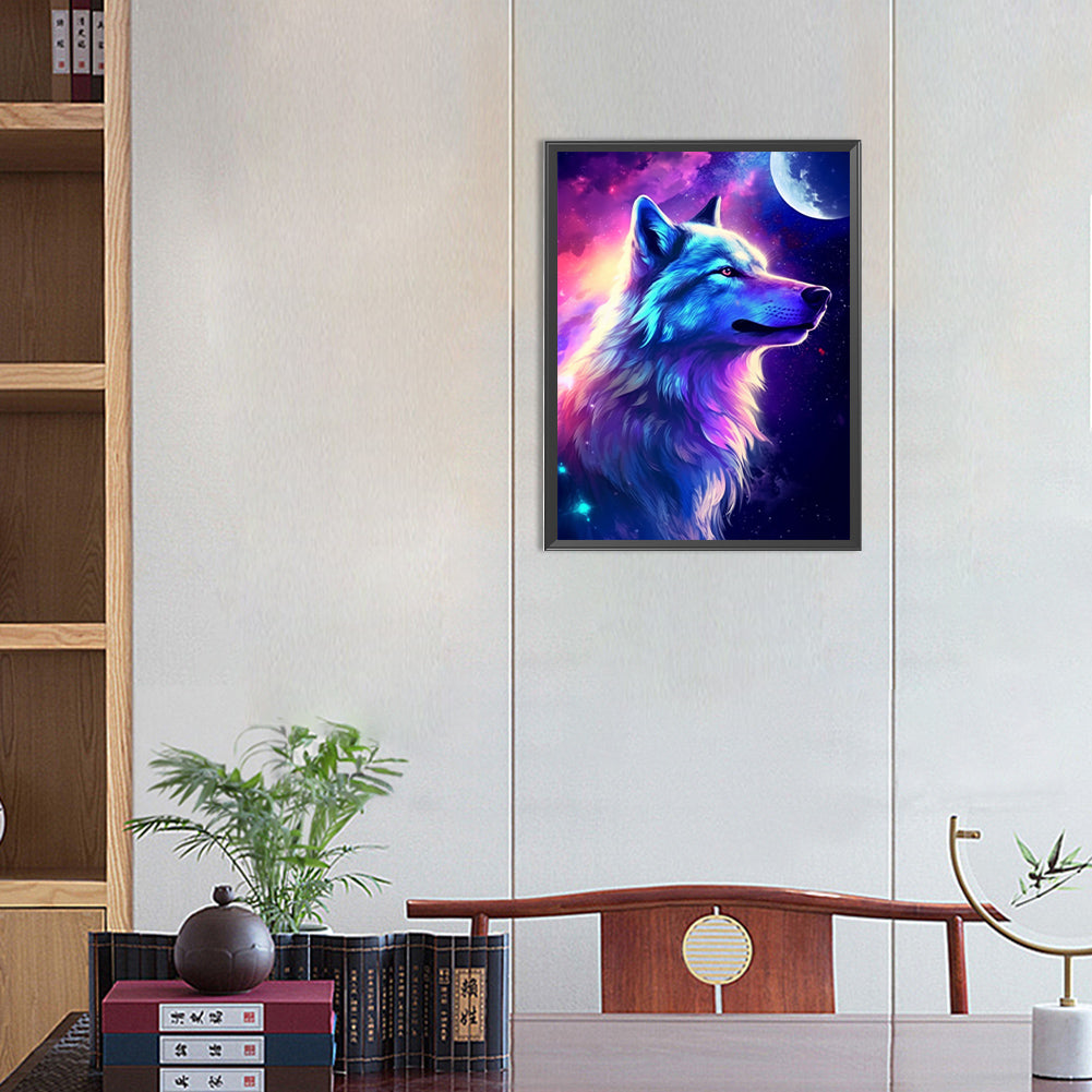 Wolf - Full Round Drill Diamond Painting 30*40CM