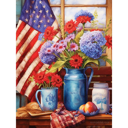 Colorful Flowers - Full Round Drill Diamond Painting 30*40CM