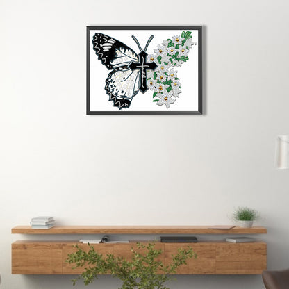 Beautiful Pansies - Special Shaped Drill Diamond Painting 40*30CM